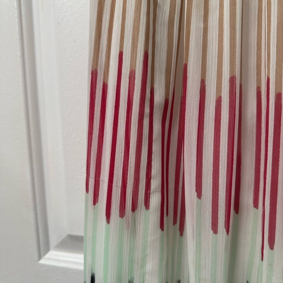 Alice + Olivia Multicolor Striped Silk Dress - Picture 4 of 8